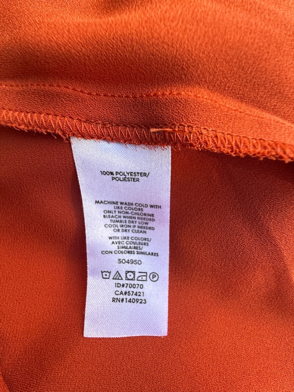Ann Taylor Rust Bow-Neck Blouse Size XSmall - Picture 4 of 6